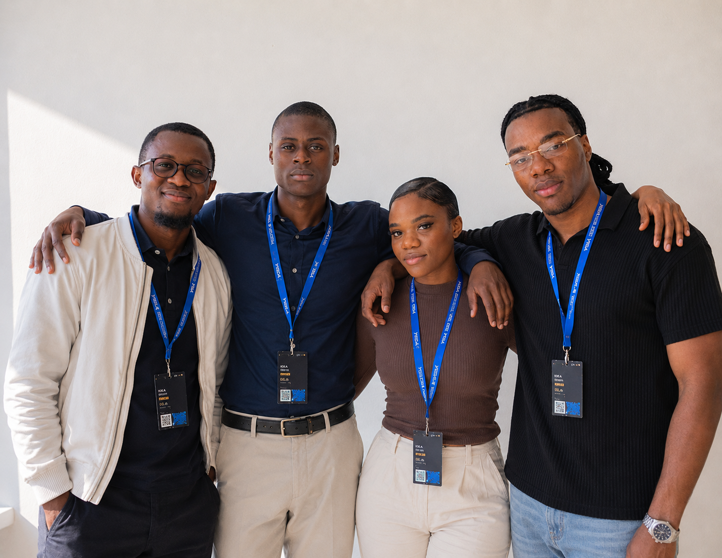 L’équipe henmi réunie lors d’un événement professionnel à Kinshasa